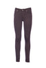 Pantaloni skinny caffè in twill