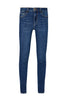 Eco-sustainable skinny jeans in used wash stretch cotton denim