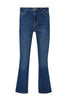 Jeans bootcut ecosostenibili in denim di cotone stretch lavaggio used