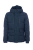 Parka corto blu navy “ALTER” con cappuccio