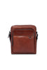 Brown leather shoulder bag