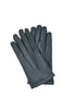 Black leather gloves