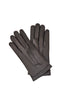 Dark brown leather gloves