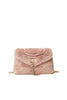 Borsa a tracolla 'Dreamy' soft rosa in faux fur