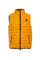 Yellow and petrol reversible sleeveless down jacket in nylon