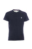 T-shirt en coton jersey épais noir avec logo US Polo Assn.