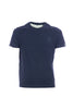 T-shirt blu navy in cotone stretch con logo U.S. Polo Assn.