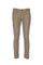 Camel checked trousers in stretch cotton