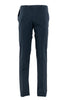 Pantalone in cotone stretch tinto in capo