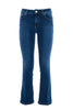 Jeans Bella flare cropped in sofisticato denim stretch Darkstone