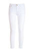 Pantalone slim effetto push up in gabardine bianco