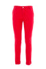 Pantalone chinos slim in gabardine rosso