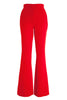 Bootcut trousers in red technical fabric