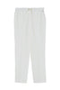 Pantalone chino bianco in twill stretch con cintura