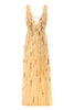 Long dune dress with ASTRO sequins