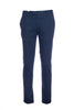 Pantalone blu navy in cotone stretch con vita elastica