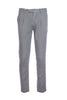 Gray trousers in stretch cotton with elastic waist and one pence