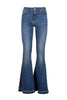 Jeans bootcut effetto push up in denim lavaggio medio