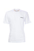 White cotton T-shirt with printed logo