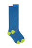 Long socks light Aegean cotton with polka dot pattern