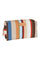 Biscuit polyester unisex bag with multicolor stripes