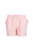 Short de bain rayé seersucker rose