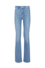 Jeans flare vita alta Bottom Up in denim stretch chiaro