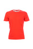 T-shirt rossa tinta unita in cotone