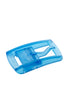 Basic light blue buckle in transparent polycarbonate