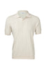 Polo skipper panna in fresh cotton a coste