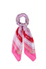 Foulard fucsia con stampa love all over