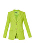 Blazer en crêpe stretch vert kiwi