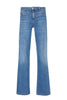 Jeans flare bottom up in denim stretch